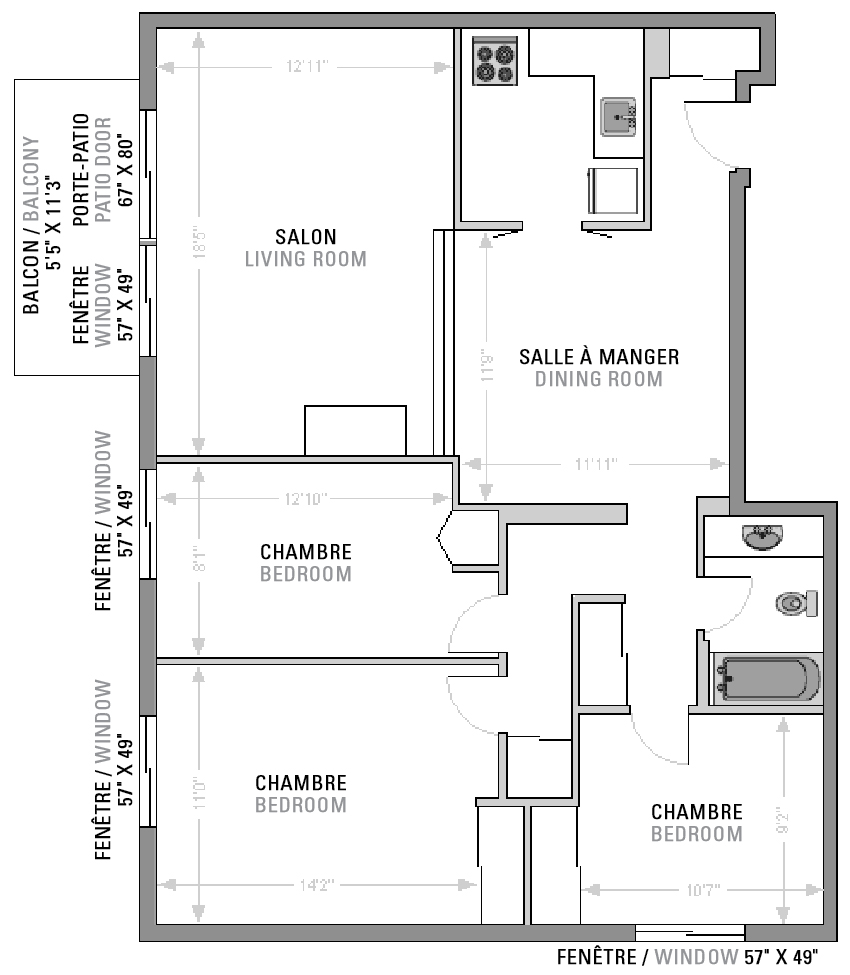 Apartment LaSalle Terrasse Angrignon 7485 31 5½